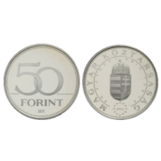 2004. Magyarország Európai Unióhoz történő csatlakozása 50 forintos érme MNB rolniból verdefényes